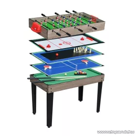   5 az 1-ben multifunkciós játék asztal (csocsó, léghoki, biliárd, bowling, ping-pong és asztali tenisz játékasztal)