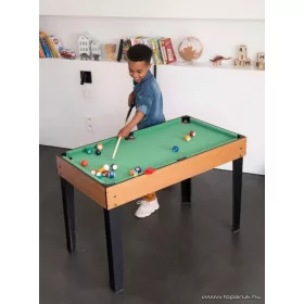   5 az 1-ben multifunkciós játék asztal (csocsó, léghoki, biliárd, bowling, ping-pong és asztali tenisz játékasztal)