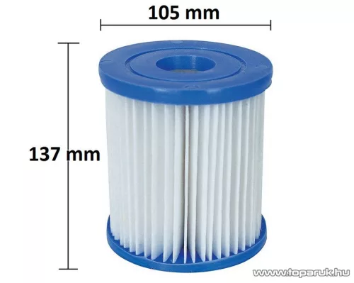 Bestway FFH 019 szűrőbetét II., szűrőpatron 2 m3 /óra vízszűrőkhöz, 2 db / csomag