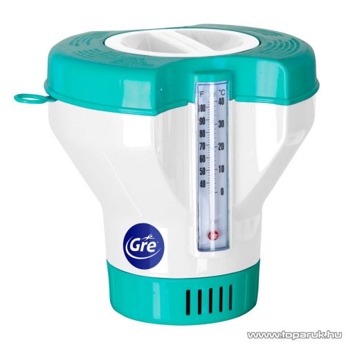 GRE Úszó vegyszeradagoló beépített hőmérővel