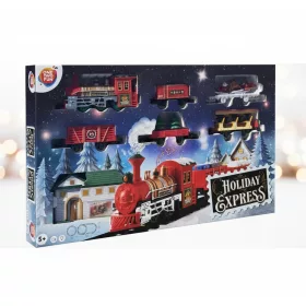   Holiday / Christmas Express Karácsonyi elemes, elektromos, önjáró vonat szett, vasúti pálya