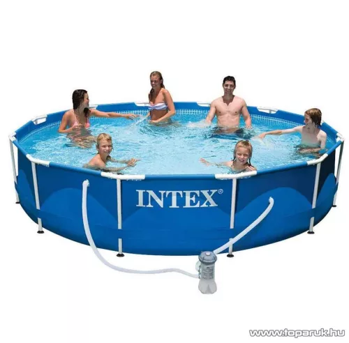 Intex Fémvázas kerti medence vízforgatóval, 366 x 76 cm