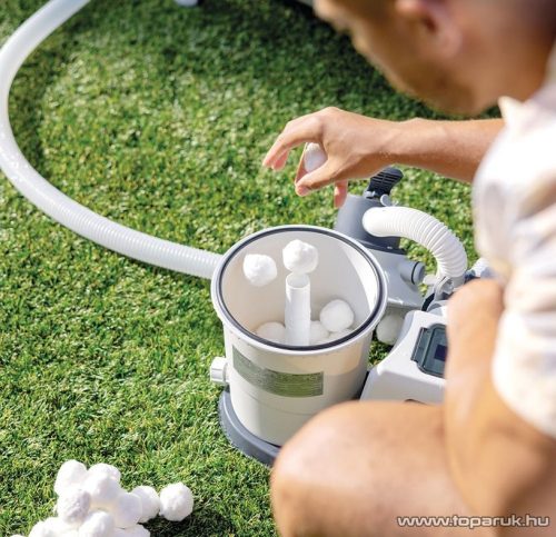 Intex Fiber Ball szűrőgolyó, szűrőlabda töltet homokszűrős vízforgatókba, 500 g (29045)