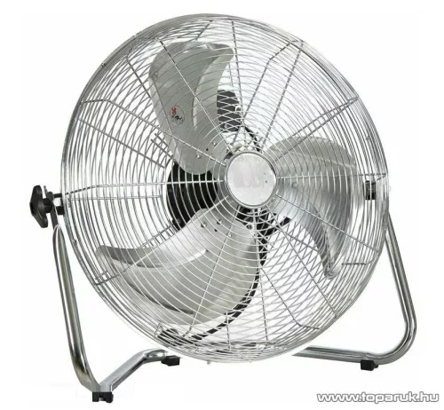 Lazer Padlóventilátor, fém, masszív, krómozott kivitel, 60W-os, 35 cm-es - készlethiány