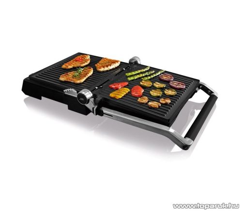 Ambiano KG 9000 Elektromos digitális grillsütő, kontakt grill, 2000W