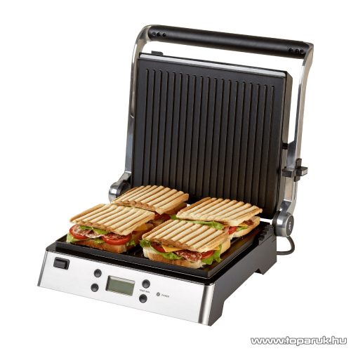 Ambiano KG 9000 Elektromos digitális grillsütő, kontakt grill, 2000W