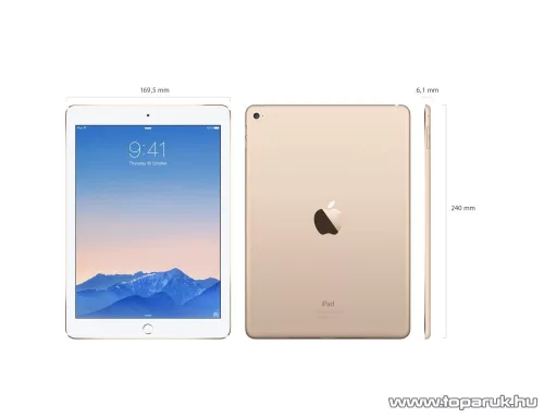 Apple iPad Air 2 Wi-Fi Tablet, 16GB, ezüst - fehér (mglw2hc/