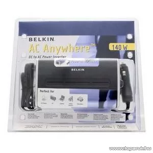 Belkin AC Anywhere 140W Autós inverter (feszültség átalakító) F5C412 eb140W