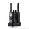 Brondi FX-490 TWIN Walkie-Talkie adó-vevő készülék, fekete színű, 12 km walky talky