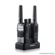 Brondi FX-490 TWIN Walkie-Talkie adó-vevő készülék, fekete színű, 12 km walky talky