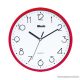 Btech BH-170 Falióra, 25 cm, piros keretes, fehér számlapos