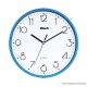 Btech BH-180 Falióra, 25 cm, világoskék keretes, fehér számlapos