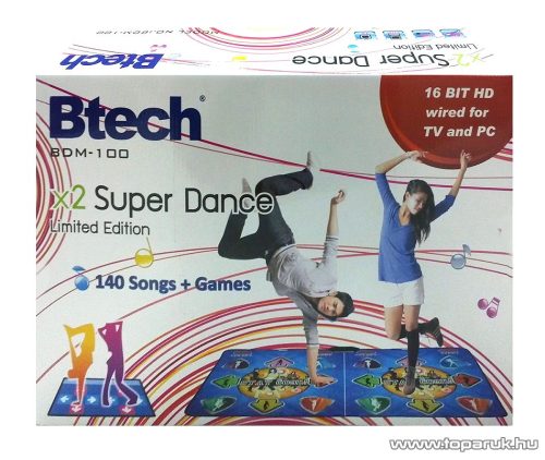 Btech BDM-100 dupla táncszőnyeg, 170 x 95 cm