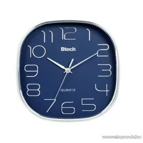   Btech BH-160 Falióra, 28 cm, fém keretes, sötétkék számlapos