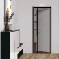   Steck SRM 210 L Bal oldalt nyíló üvegszálas mágneses rovarháló szúnyogháló ajtóra, fekete, 2100 x 1000 mm