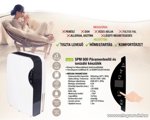 Steck SPM 600 Páramentesítő és ionizáló készülék (60000021)
