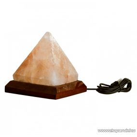   Steck SSL 10 USB-s PIRAMIS ALAKÚ színváltós Himalája hegyi sókristálylámpa (sólámpa), 400-500g tömegű sókristály (35000069)