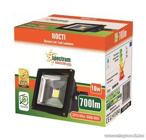 NOCTI Spectrum SLI029001WW Slim kivitelű kültéri COB LED-es fényvető, 10W, meleg fehér fénnyel (32051029)