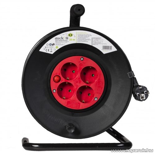 Steck SD 20C Védőérintkezős hálózati hosszabbító és kábeldob, 20 m (11006001)