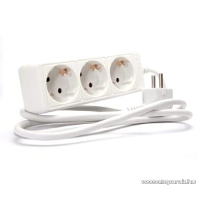   Steck SE 315 Kapcsoló nélküli 3-as hálózati elosztó, 1,5 m kábel, fehér (11031501)