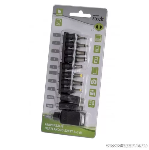 Steck SHAP 11 Csatlakozó készlet hálózati adapterhez, 11 db / csomag (12040005)