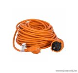   Steck SHL 20N Védőérintkezős kültéri lengő hosszabbító kábel zárófedéllel, 20 m, narancs (11015007)