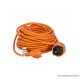 Steck SHL 20N Védőérintkezős kültéri lengő hosszabbító kábel zárófedéllel, 20 m, narancs (11015007)