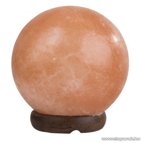Steck SSL 05 Himalája hegyi sókristálylámpa (sólámpa), 3-4 kg tömegű sókristály (csiszolt labda alak), 15 W-os izzóval