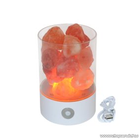   Steck SSL 30 Színváltos sókristály lámpa (sólámpa), dimmelhető fényerővel, USB csatlakozással