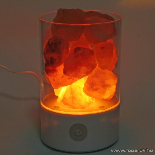 Steck SSL 30 Színváltos sókristály lámpa (sólámpa), dimmelhető fényerővel, USB csatlakozással