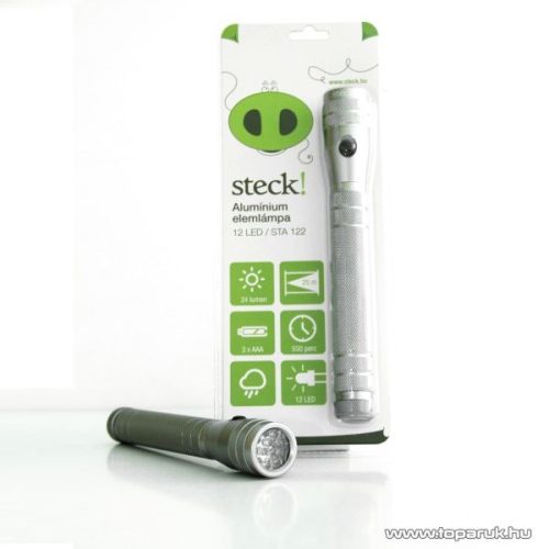 Steck STA 122 Elemlámpa alumínium burkolattal (33000003)
