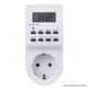 Steck STD 700 Elektronikus napi kapcsolóóra (heti időzítő óra) LCD kijelzővel, fehér