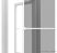 easylife BASIC Komplett nyitható szúnyoghálós ajtó alumínium kerettel, rovarhálóval, zsanérokkal, 215 x 100 cm, fehér