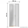 Steck SRM 100F Mosható szúnyogháló függöny ajtóra, mágnessel záródó, 100 x 210 cm (mágneses szúnyogháló), fehér színű