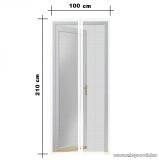   Steck SRM 100F Mosható szúnyogháló függöny ajtóra, mágnessel záródó, 100 x 210 cm (mágneses szúnyogháló), fehér színű