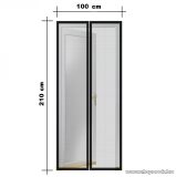   Steck SRM 100 Mosható szúnyogháló függöny ajtóra, mágnessel záródó, 100 x 210 cm (mágneses szúnyogháló), fekete színű