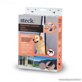   Steck SRM 500 Mágneses rovarháló ajtóra, 2100 x 1000 mm (mágneses szúnyogháló), fekete színű