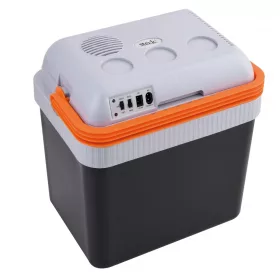   Steck STHL 100 CoolBox ECO Hálózati / autós elektromos hűtőtáska fűtés funkcióval, 24 literes, szürke / narancs