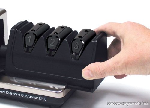 Chef's Choice 2100 Profi, motoros késélező gyémánt kerekekkel