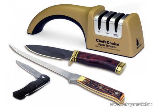 Chef's Choice / EdgeCraft 4635 Gyémántszemcsés manuális vadászkés élező, késélező