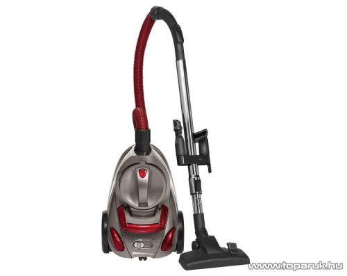 Clatronic BS1294 Eco-Clean Energiatakarékos porzsák nélküli porszívó, szürke-piros