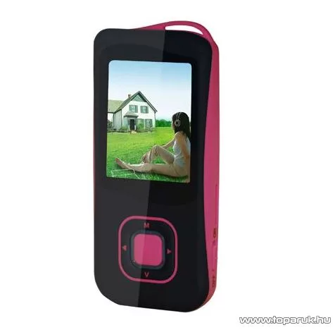ConCorde M-4 MSD memóriakártyával bővíthető MP4 lejátszó + 2 GB memóriakártya, fekete-pink - megszűnt termék: 2015. június