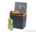 Crivit CoolBox CEK 29 A4 30L ECO Hálózati / autós elektromos hűtőtáska fűtés funkcióval, 30 literes, szürke / narancs