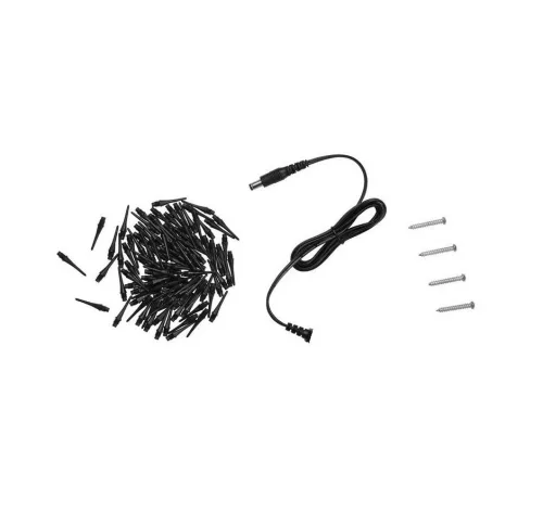 Crane YE 4x LED kijelzős elektromos darts tábla készlet, 3 x 4 dart szettel (hálózati adapter nélkül, póthegyekkel), sárga-fekete színű