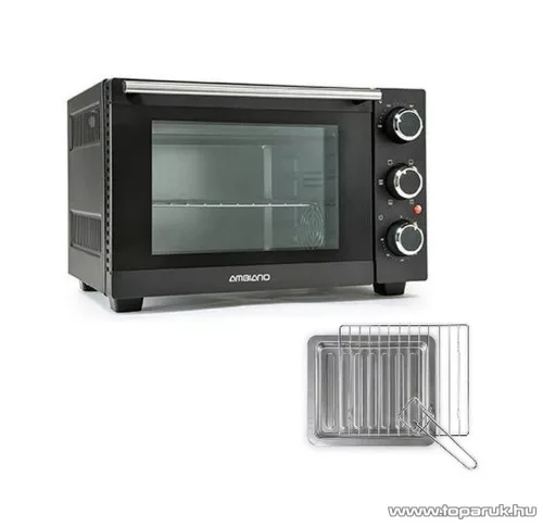 Ambiano OVN21 Mini légkeveréses grillsütő, minisütő, pizzasütő, 1200 W / 15 liter