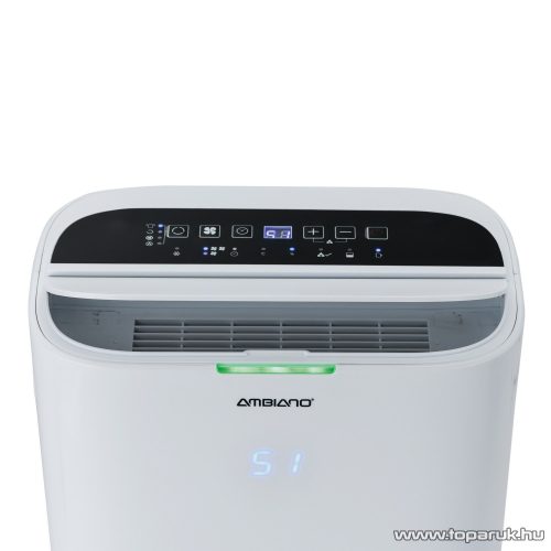 (BONTOTT / 828345) Ambiano DH23 elektromos kompresszoros páramentesítő, párátlanító LED kijelzővel, 420W, 20 liter / nap