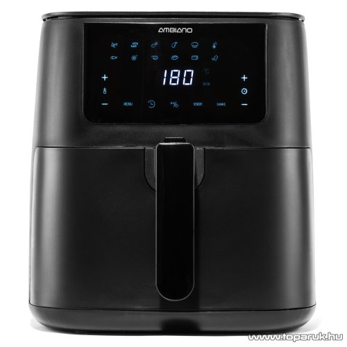 Ambiano GT-AF-08 XXL Digitális érintőgombos forrólevegős olaj nélküli légkeveréses Air Fryer sütő, olajsütő, fritőz, 5.5 literes, 1700 W