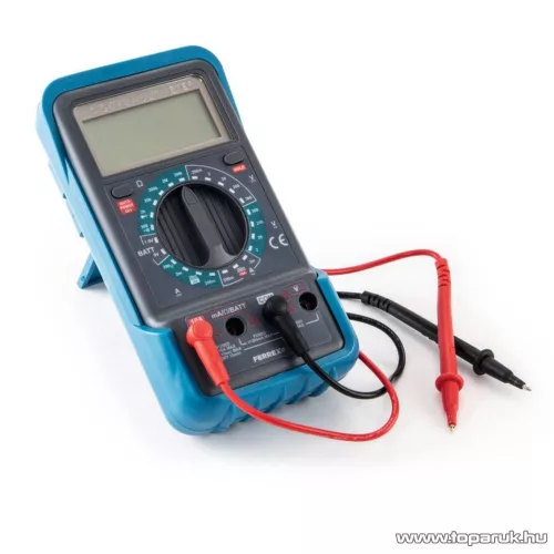 Ferrex ANS-18-034 Kompakt digitális multiméter hangjelzéssel, nagy 3,5 számjegyes LCD kijelzővel, 9V elemmel