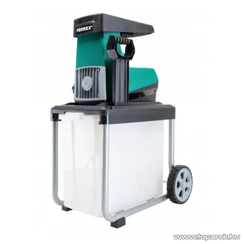 FERREX GSR 2800 Hengerkéses kerti ágaprító (csendes száraprító), 2800W (max. 45 mm ágátmérőig)