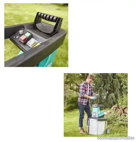 FERREX GSR 2800 Hengerkéses kerti ágaprító (csendes száraprító), 2800W (max. 45 mm ágátmérőig)